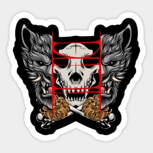 Japanese Wolf 1.1 Sticker